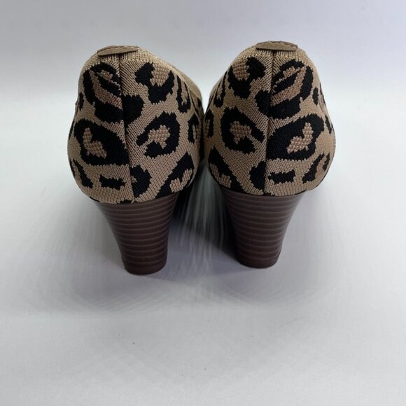 VIvala Square-Toe Wedge Margot Wedge Pro Size 7.5 (38.5) in Dark Leopard - Picture 3 of 13